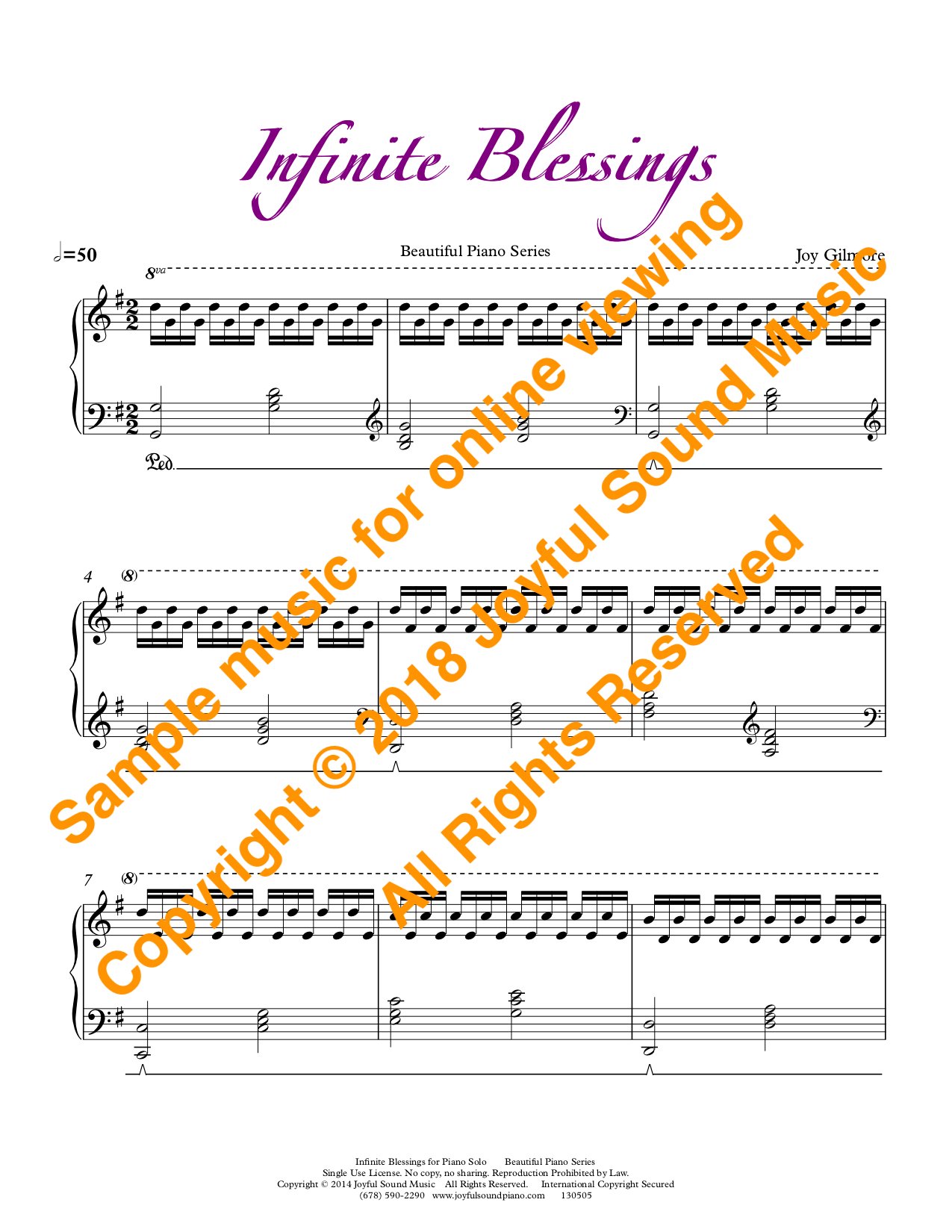 Infinite Blessings - Joyful Sound Piano Studio